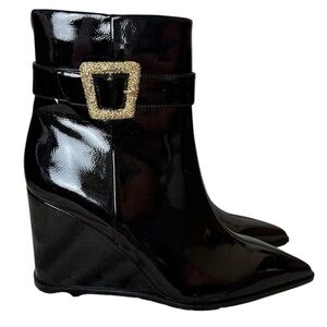 Sam Edelman Weslie Pointed Toe Wedge Boot Size 8 1/2